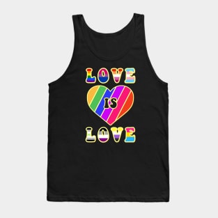 Love Is Love Pride LGBTQIA LGBT LGBTQ Human Tank Top